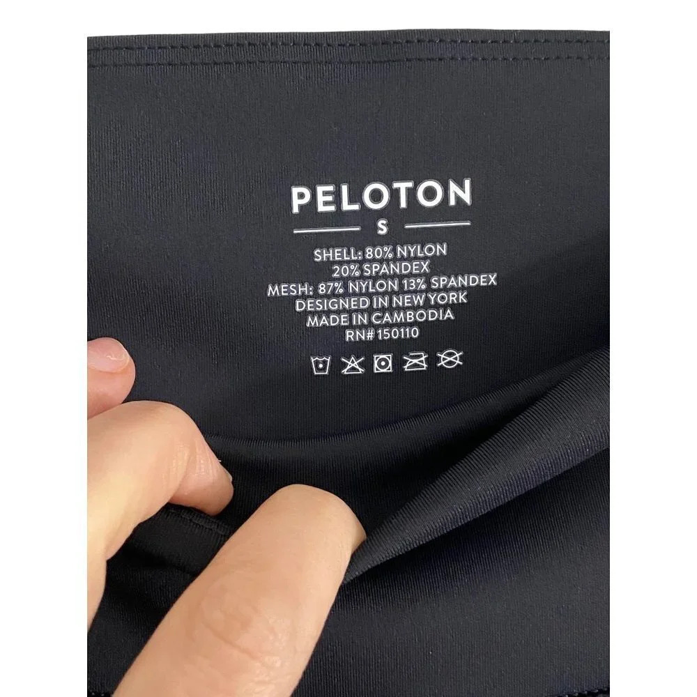 Peloton Move Scalloped Hem High Rise Leggings Black-sz Small - Picture 6 of 12